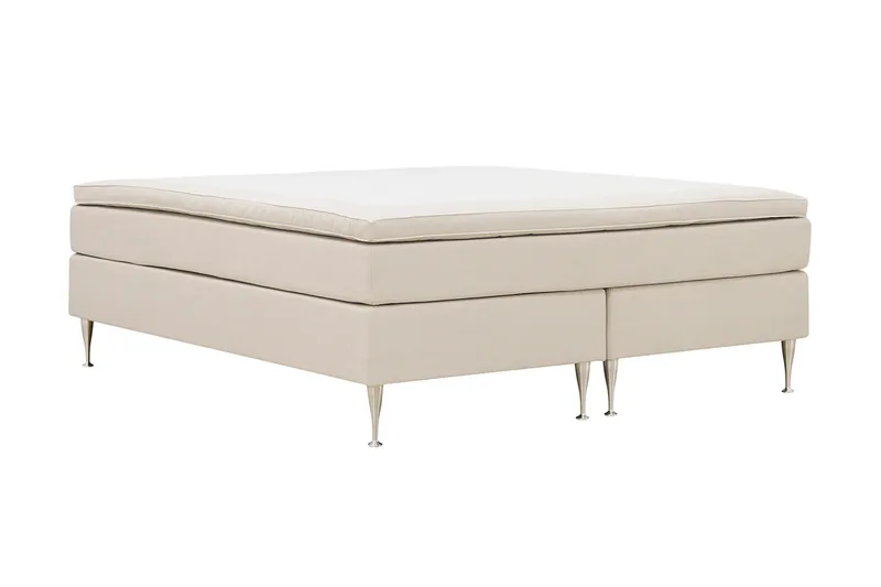 Hilton High Kontinentalseng 160x200 cm - Lys beige - Møbler - Senger - Kontinentalsenger