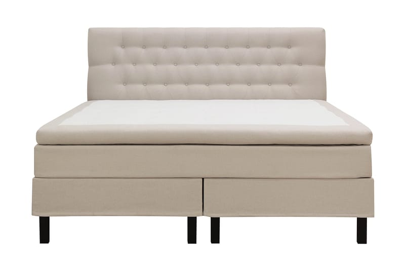 Hilton Komplett Sengpakke 160x200 cm Kontinentalseng med diamant sengegavl, Beige