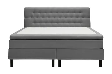 Hilton Komplett Sengpakke 160x200 cm Kontinentalseng med diamant sengegavl - Grå - Møbler - Senger - Kontinentalsenger
