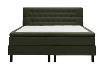 Hilton Komplett Sengpakke 160x200 cm Kontinentalseng med diamant sengegavl - Grön - Møbler - Senger - Kontinentalsenger