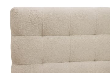 Hilton Komplett Sengpakke 160x200 cm Kontinentalseng med rutet sengegavl - Beige - Møbler - Senger - Kontinentalsenger