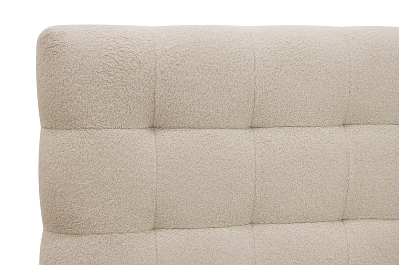 Hilton Komplett Sengpakke 160x200 cm Kontinentalseng med rutet sengegavl - Beige - Møbler - Senger - Kontinentalsenger