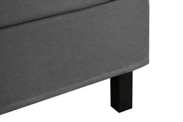 Hilton Komplett Sengpakke 160x200 cm Kontinentalseng med rutet sengegavl - Grå - Møbler - Senger - Kontinentalsenger