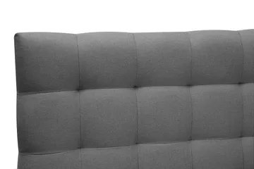 Hilton Komplett Sengpakke 160x200 cm Kontinentalseng med rutet sengegavl - Grå - Møbler - Senger - Kontinentalsenger