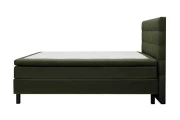 Hilton Komplett Sengpakke 160x200 cm Kontinentalseng med rutet sengegavl - Grön - Møbler - Senger - Kontinentalsenger