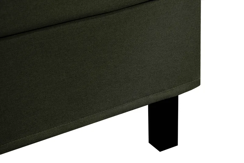 Hilton Komplett Sengpakke 160x200 cm Kontinentalseng med rutet sengegavl - Grön - Møbler - Senger - Kontinentalsenger