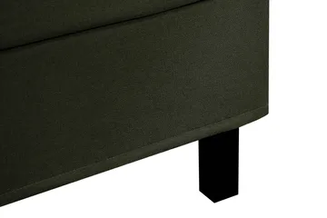 Hilton Komplett Sengpakke 160x200 cm Kontinentalseng med rutet sengegavl - Grön - Møbler - Senger - Kontinentalsenger