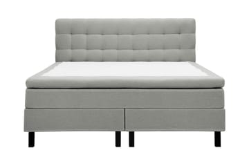 Hilton Komplett Sengpakke 160x200 cm Kontinentalseng med rutet sengegavl i bouclé