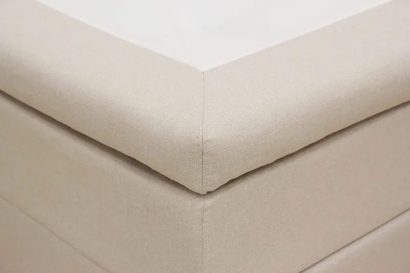 Hilton Komplett Sengpakke 180x200 cm Kontinentalseng med diamant sengegavl - Beige - Møbler - Senger - Kontinentalsenger