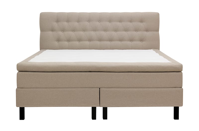 Hilton Komplett Sengpakke 180x200 cm Kontinentalseng med diamant sengegavl - Beige - Møbler - Senger - Kontinentalsenger