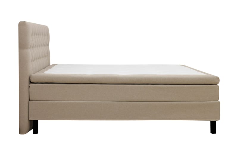 Hilton Komplett Sengpakke 180x200 cm Kontinentalseng med diamant sengegavl - Beige - Møbler - Senger - Kontinentalsenger