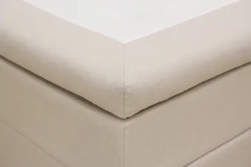 Hilton Komplett Sengpakke 180x200 cm Kontinentalseng med rutet sengegavl - Beige - Møbler - Senger - Kontinentalsenger