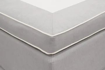 Hilton Lyx Komplett Sengpakke 160x200 cm Kontinentalseng med knappet sengegavl - Grå - Møbler - Senger - Kontinentalsenger