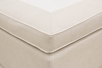 Hilton lyx Komplett Sengpakke 160x200 cm Kontinentalseng med knappet sengegavl - Lys Beige - Møbler - Senger - Kontinentalsenger