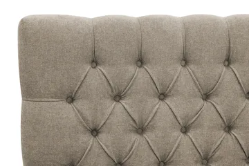 Hilton Lyx komplett sengpakke 180x200 cm kontinentalseng med knappepolstret sengegavl i chenille - Brun - Møbler - Senger - Kontinentalsenger