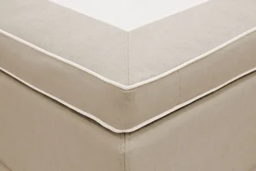 Hilton Lyx Komplett Sengpakke 180x200 cm Kontinentalseng med knappet sengegavl - Beige - Møbler - Senger - Kontinentalsenger