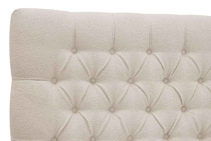 Hilton lyx Komplett Sengpakke 180x200 cm Kontinentalseng med knappet sengegavl - Ivory - Møbler - Senger - Kontinentalsenger