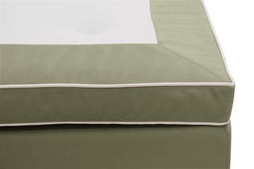 Hilton lyx Komplett Sengpakke 180x200 cm Kontinentalseng med knappet sengegavl - Olive - Møbler - Senger - Kontinentalsenger