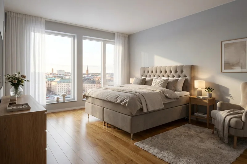 Hilton Lyx kontinentalseng 180x200 cm - Brun - Møbler - Senger - Kontinentalsenger
