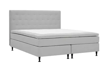 Hilton Plus Komplett Sengepakke 160x200 cm - Grå - Møbler - Senger - Kontinentalsenger
