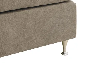 Hilton Premium kontinentalseng 180x200 cm - Lysebrun stoff - Møbler - Senger - Kontinentalsenger