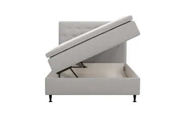 Hilton Plus Kontinentalseng med oppbevaring 120x200 cm - Grå - Møbler - Senger - Kontinentalsenger