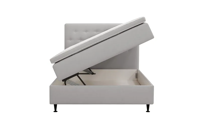 Hilton Plus Kontinentalseng med oppbevaring 120x200 cm - Grå - Møbler - Senger - Kontinentalsenger