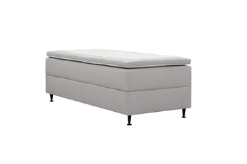 Hilton Plus Kontinentalseng med oppbevaring 90x200 cm - Grå - Møbler - Senger - Senger med oppbevaring