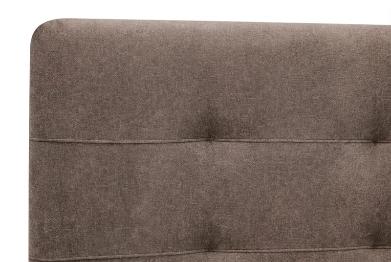 Hilton Premium komplett sengepakke 180x200 cm kontinentalseng med sengegavl - Brunt stoff - Møbler - Senger - Kontinentalsenger