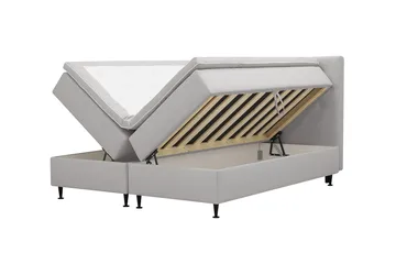 Hilton Plus Komplett sengepakke med oppbevaring 160x200 cm - Grå - Møbler - Senger - Senger med oppbevaring