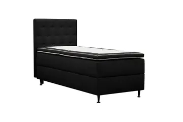 Hilton Plus Komplett sengepakke med oppbevaring 90x200 cm - Antrasitt - Møbler - Senger - Enkeltsenger