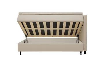 Hilton Plus Komplett sengepakke med oppbevaring 140x200 cm - Beige - Møbler - Senger - Enkeltsenger