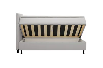 Hilton Plus Komplett sengepakke med oppbevaring 90x200 cm - Grå - Møbler - Senger - Senger med oppbevaring