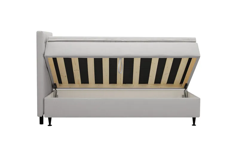 Hilton Plus Komplett sengepakke med oppbevaring 90x200 cm - Grå - Møbler - Senger - Senger med oppbevaring