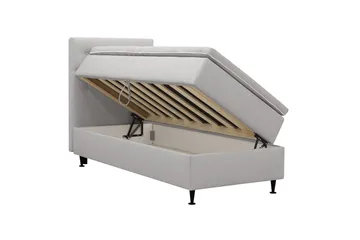 Hilton Plus Komplett sengepakke med oppbevaring 90x200 cm - Grå - Møbler - Senger - Senger med oppbevaring