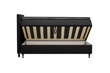 Hilton Plus Komplett sengepakke med oppbevaring 90x200 cm - Antrasitt - Møbler - Senger - Enkeltsenger