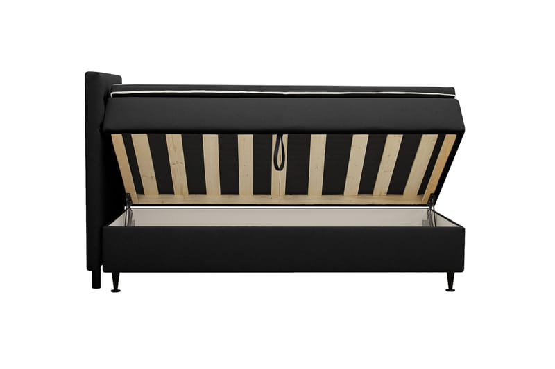 Hilton Plus Komplett sengepakke med oppbevaring 90x200 cm - Antrasitt - Møbler - Senger - Enkeltsenger