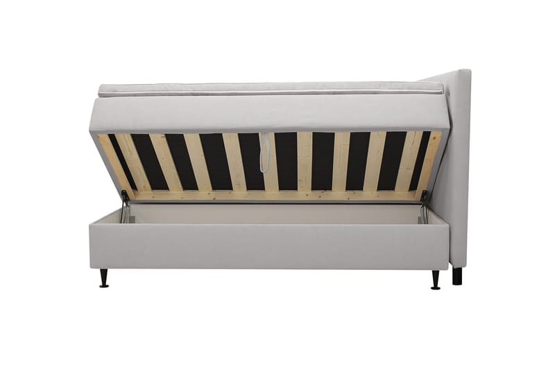 Hilton Plus Komplett sengepakke med oppbevaring 160x200 cm - Grå - Møbler - Senger - Senger med oppbevaring