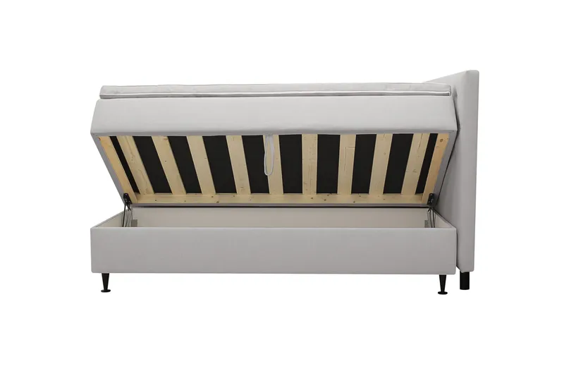 Hilton Plus Komplett sengepakke med oppbevaring 180x200 cm - Grå - Møbler - Senger - Senger med oppbevaring