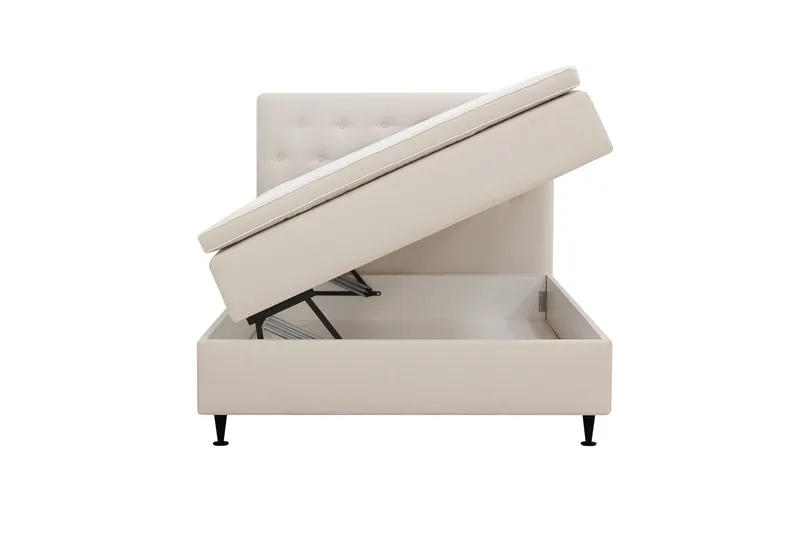 Hilton Plus Komplett sengepakke med oppbevaring 140x200 cm - Lys beige - Møbler - Senger - Senger med oppbevaring