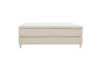 Hilton Premium Kontinentalseng 160x200 cm - Beige Stoff - Møbler - Senger - Kontinentalsenger