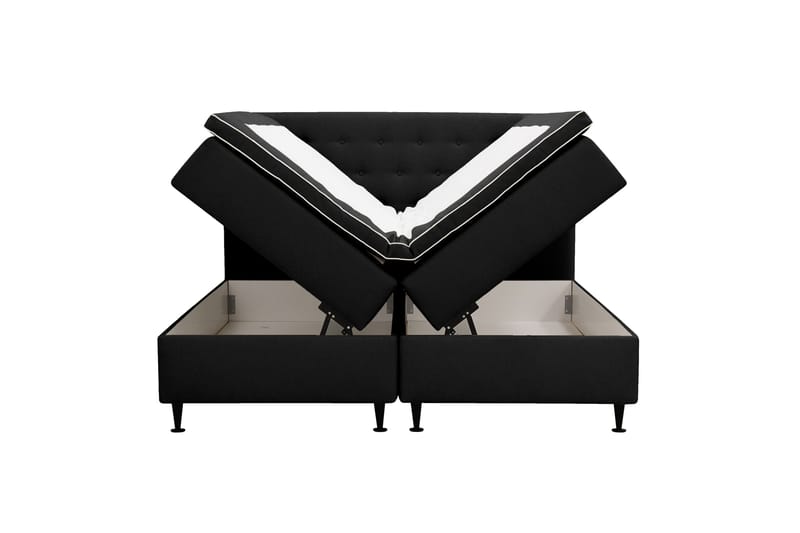 Hilton Plus Komplett sengepakke med oppbevaring 160x200 cm - Antrasitt - Møbler - Senger - Enkeltsenger