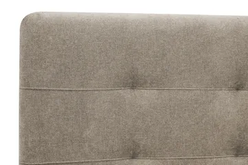 Hilton Premium komplett sengepakke 160x200 cm kontinentalseng med sengegavl - Lysebrunt stoff - Møbler - Senger - Kontinentalsenger