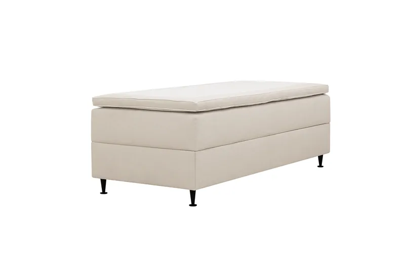 Hilton Plus Kontinentalseng med oppbevaring 90x200 cm - Lys beige - Møbler - Senger - Senger med oppbevaring