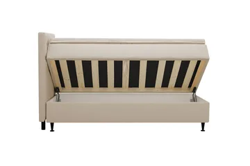 Hilton Plus Komplett sengepakke med oppbevaring 90x200 cm - Beige - Møbler - Senger - Enkeltsenger