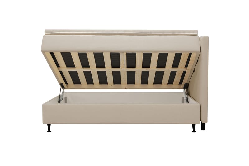 Hilton Plus Kontinentalseng med oppbevaring 120x200 cm - Beige - Møbler - Senger - Enkeltsenger
