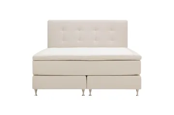 Hilton Premium Kontinentalseng 180x200 cm - Beige Stoff - Møbler - Senger - Kontinentalsenger