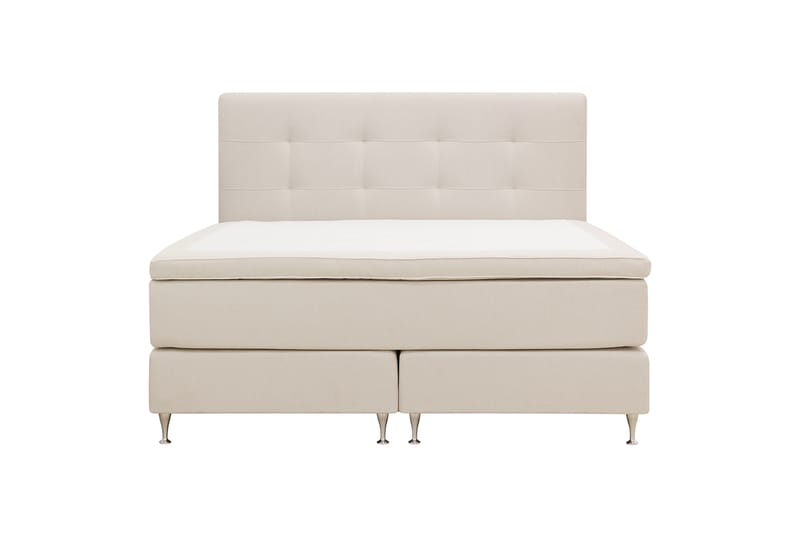 Hilton Premium Komplett Sengpakke 180x200 cm - Beige Stoff - Møbler - Senger - Kontinentalsenger
