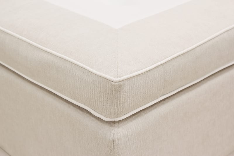 Hilton Premium Komplett Sengpakke 180x200 cm Kontinentalseng med Sengegavl - Beige Stoff - Møbler - Senger - Kontinentalsenger