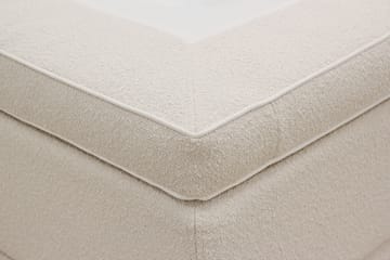 Hilton Premium Komplett Sengpakke 160x200 cm Kontinentalseng med Sengegavl - Beige Bouclé - Møbler - Senger - Kontinentalsenger